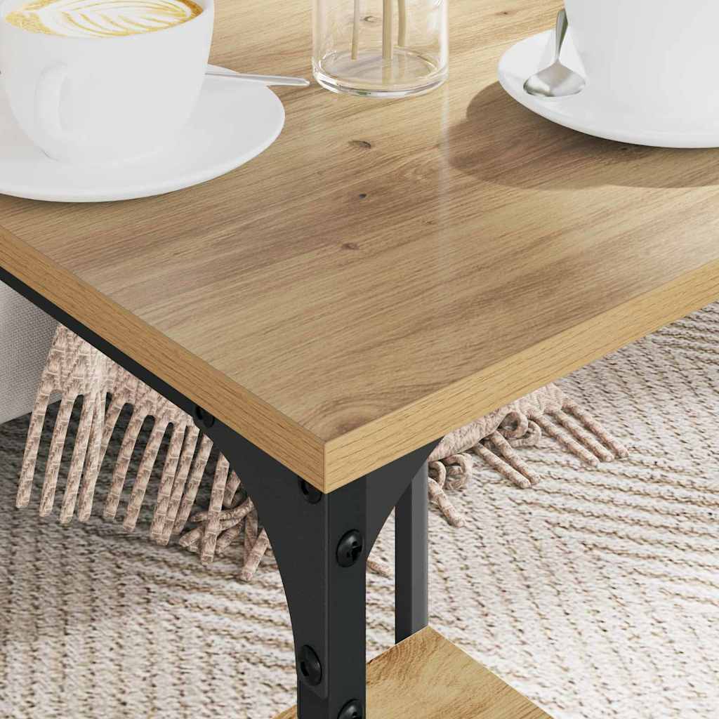 Coffee Table Artisan Oak 40 x 40 x 55 cm Engineered Wood