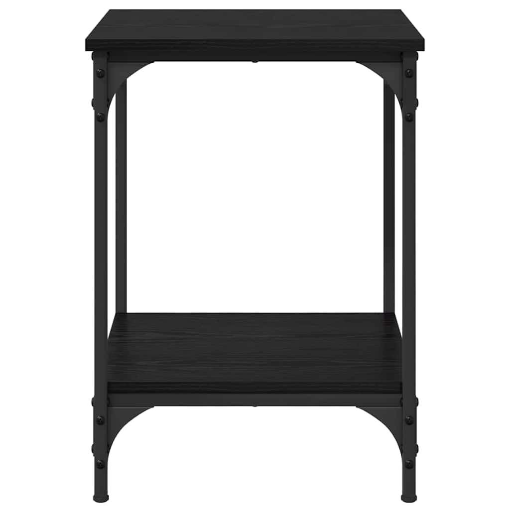 Coffee Table Black Oak 40 x 40 x 55 cm Engineered Wood