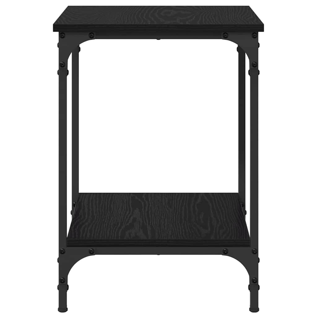 Coffee Table Black Oak 40 x 40 x 55 cm Engineered Wood