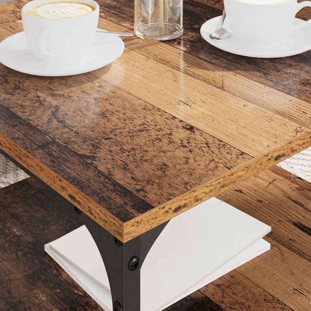 Coffee Table Old Wood 55 x 55 x 40 cm Engineered Wood