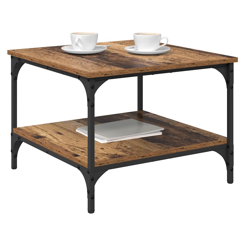 Coffee Table Old Wood 55 x 55 x 40 cm Engineered Wood