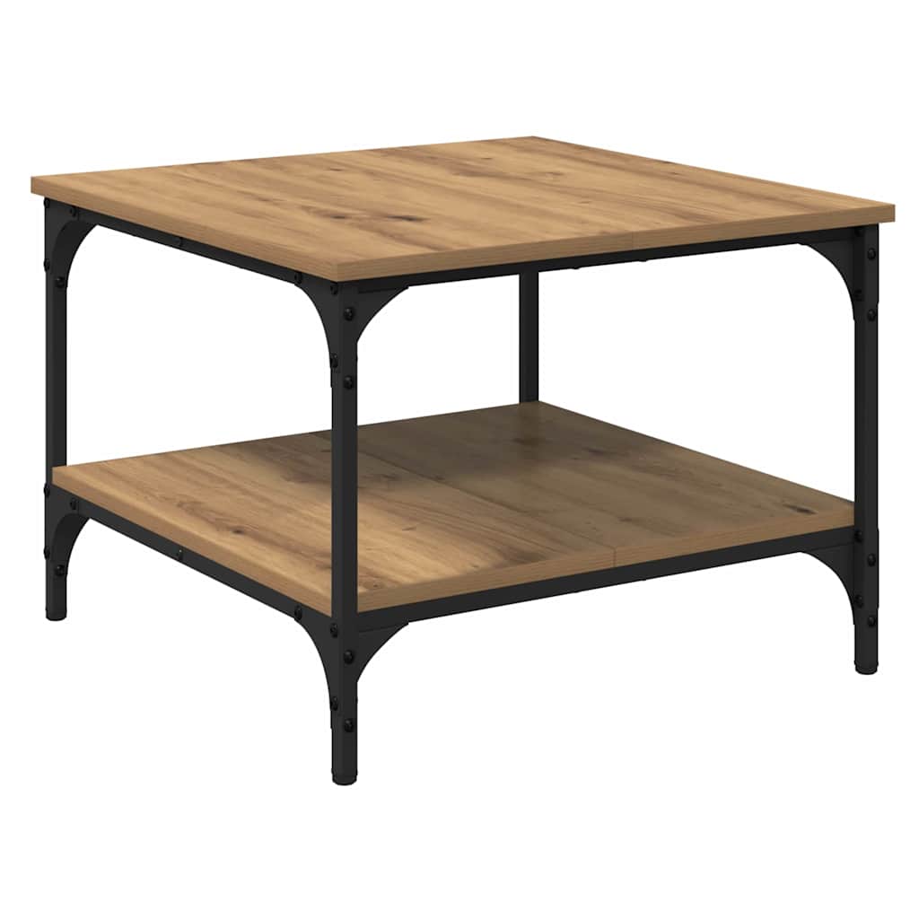 Coffee Table Artisan Oak 55 x 55 x 40 cm Engineered Wood