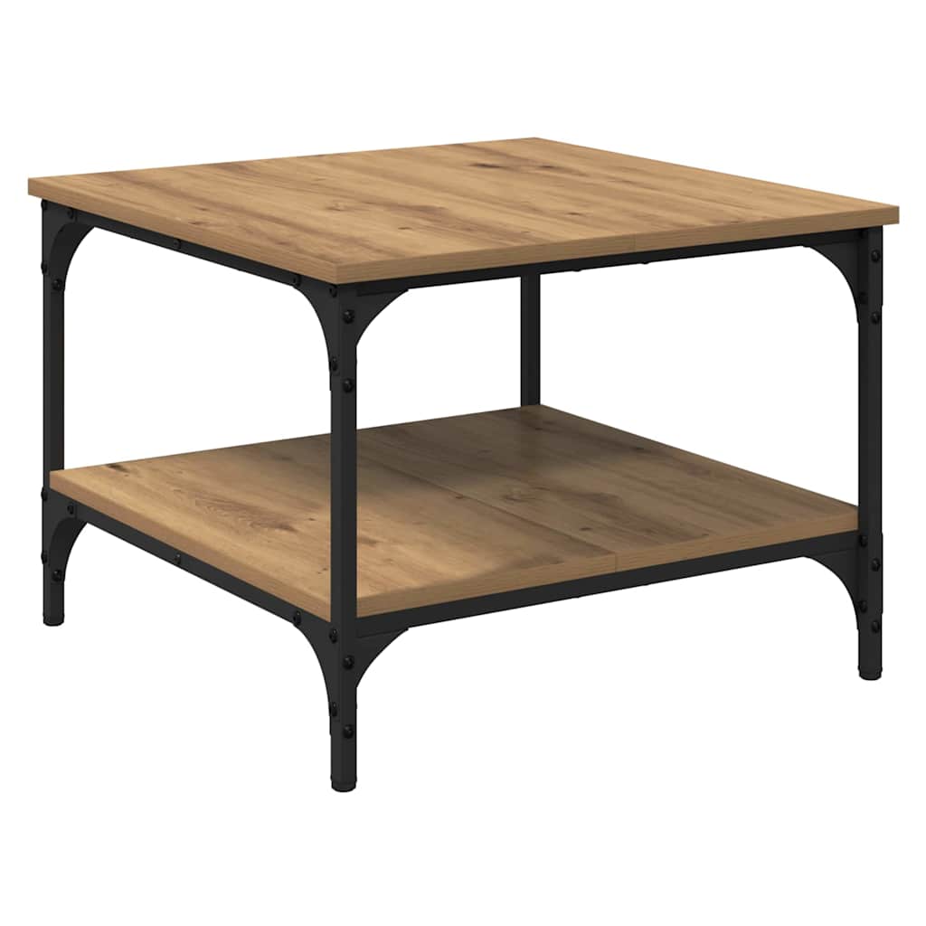 Coffee Table Artisan Oak 55 x 55 x 40 cm Engineered Wood
