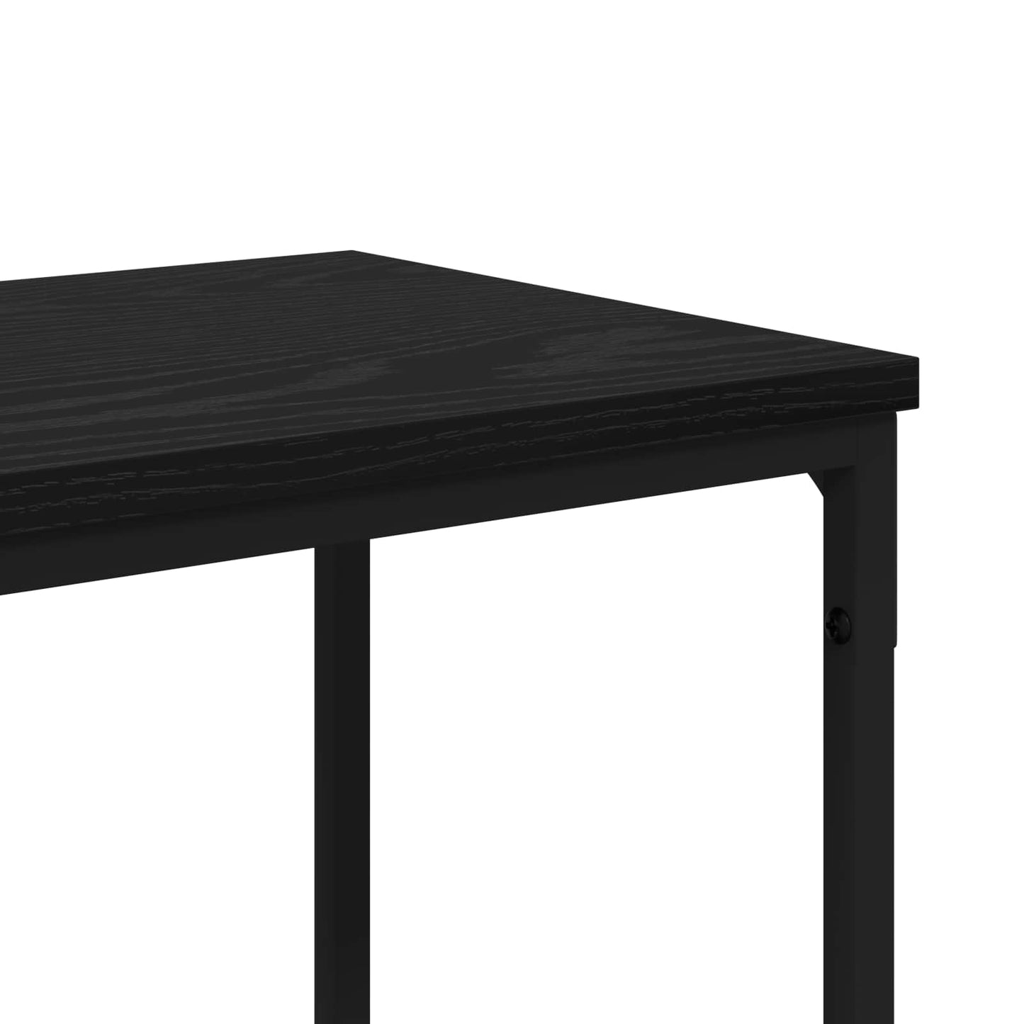 Console Table Black Oak 160 x 30 x 75 cm Engineered Wood