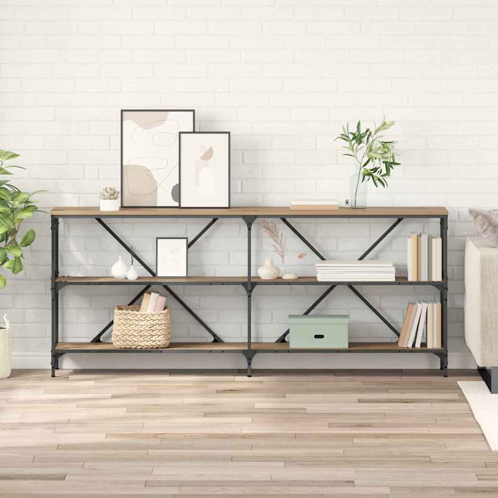 Console Table Artisan Oak 180 x 30 x 75 cm Engineered Wood