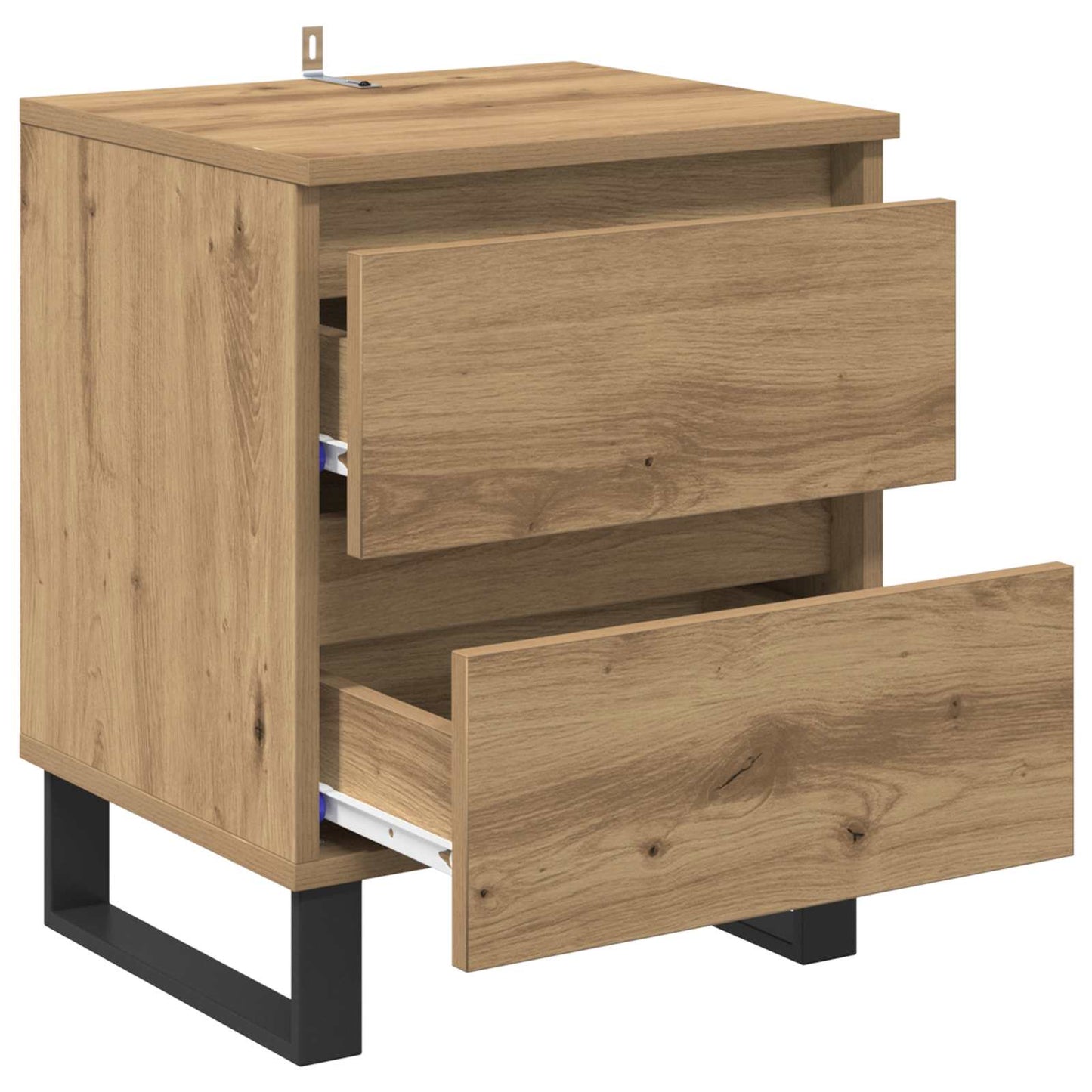 Bedside Cabinet with Drawer 2 pcs Artisan Oak 40 x 35 x 50 cm