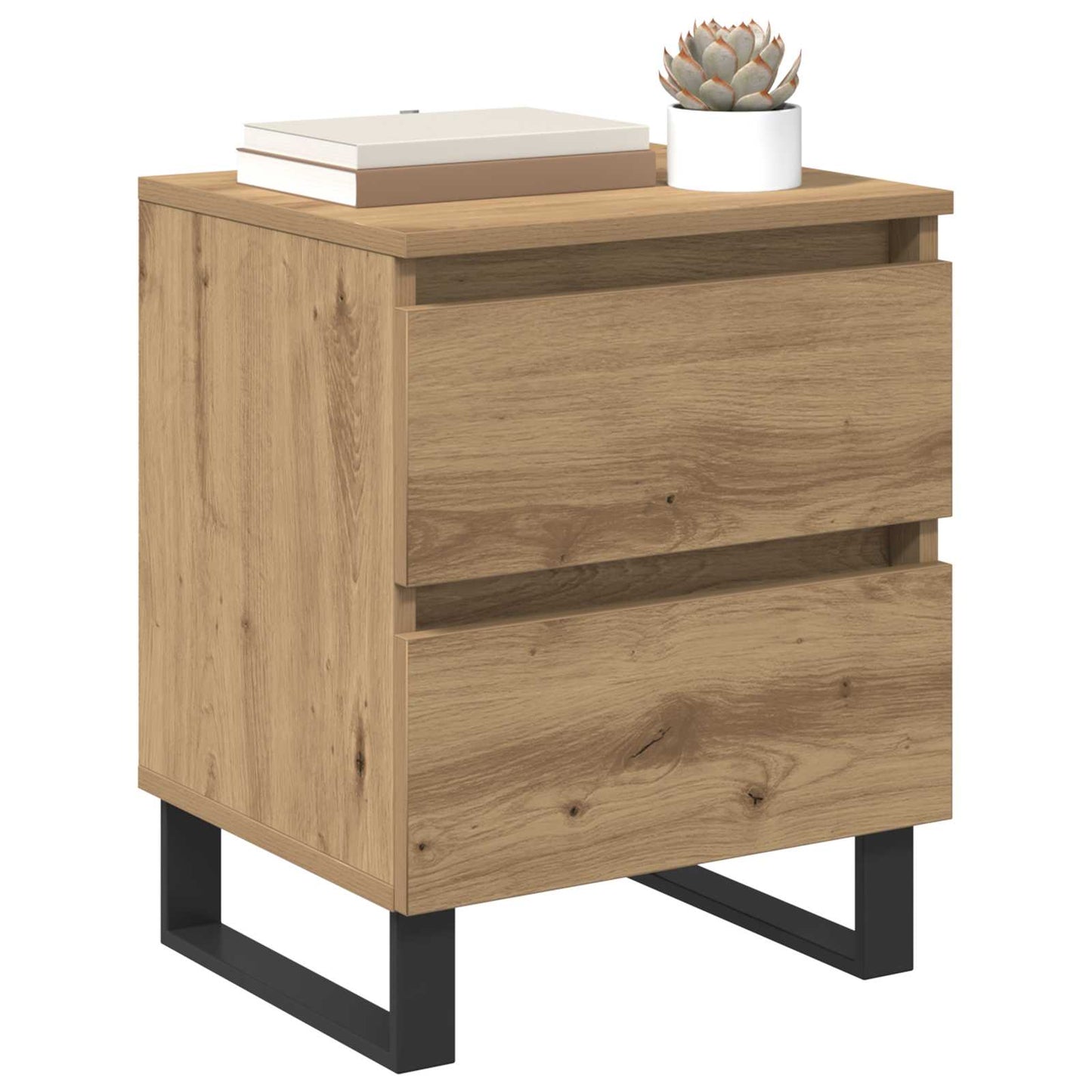 Bedside Cabinet 2 pcs Artisan Oak 40 x 35 x 50 cm