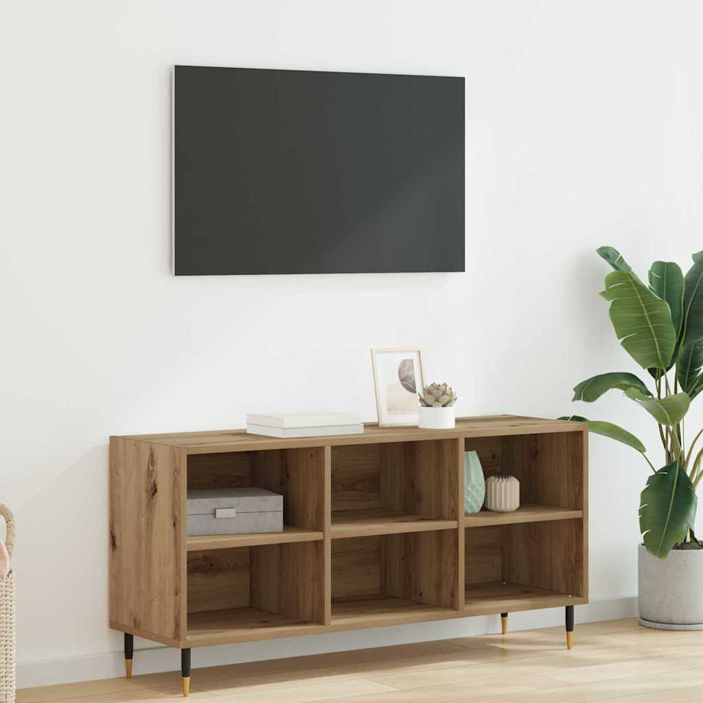 TV Cabinet 103.5 x 30 x 50 cm Artisan Oak Engineered Wood