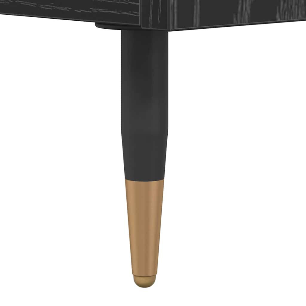 TV Cabinet 103.5 x 30 x 50 cm Black Oak Engineered Wood