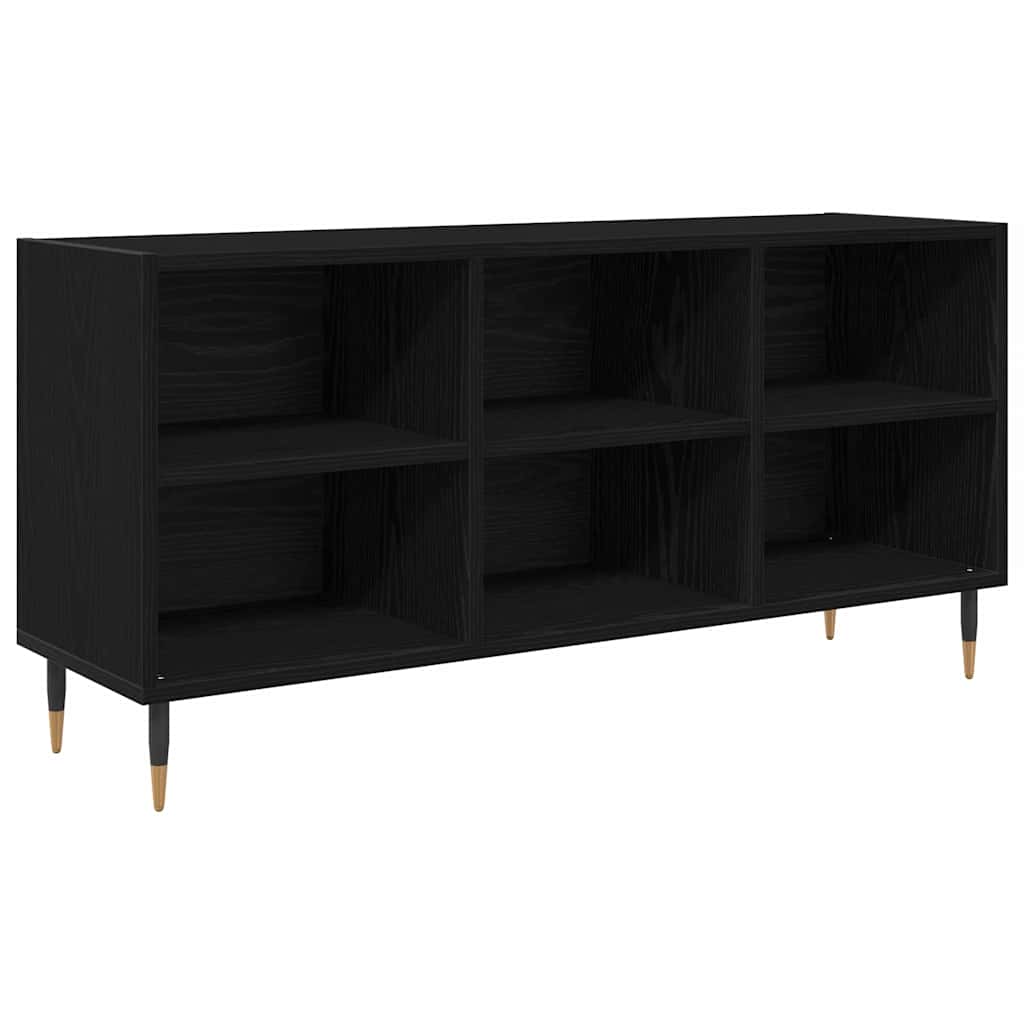 TV Cabinet 103.5 x 30 x 50 cm Black Oak Engineered Wood