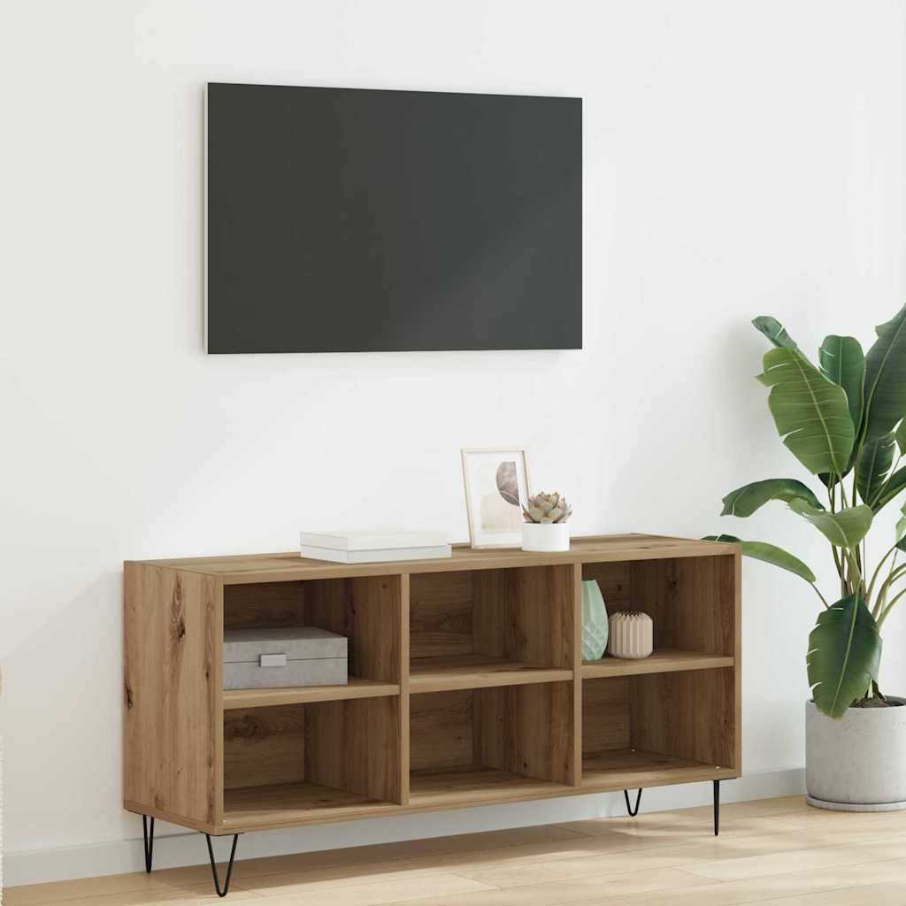TV Cabinet 103.5 x 30 x 50 cm Artisan Oak Engineered Wood