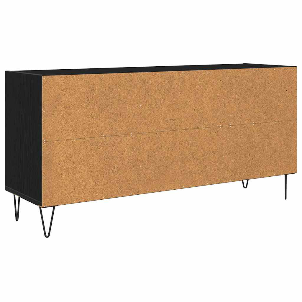 TV Cabinet Black Oak 103.5 x 30 x 50 cm Engineered Wood
