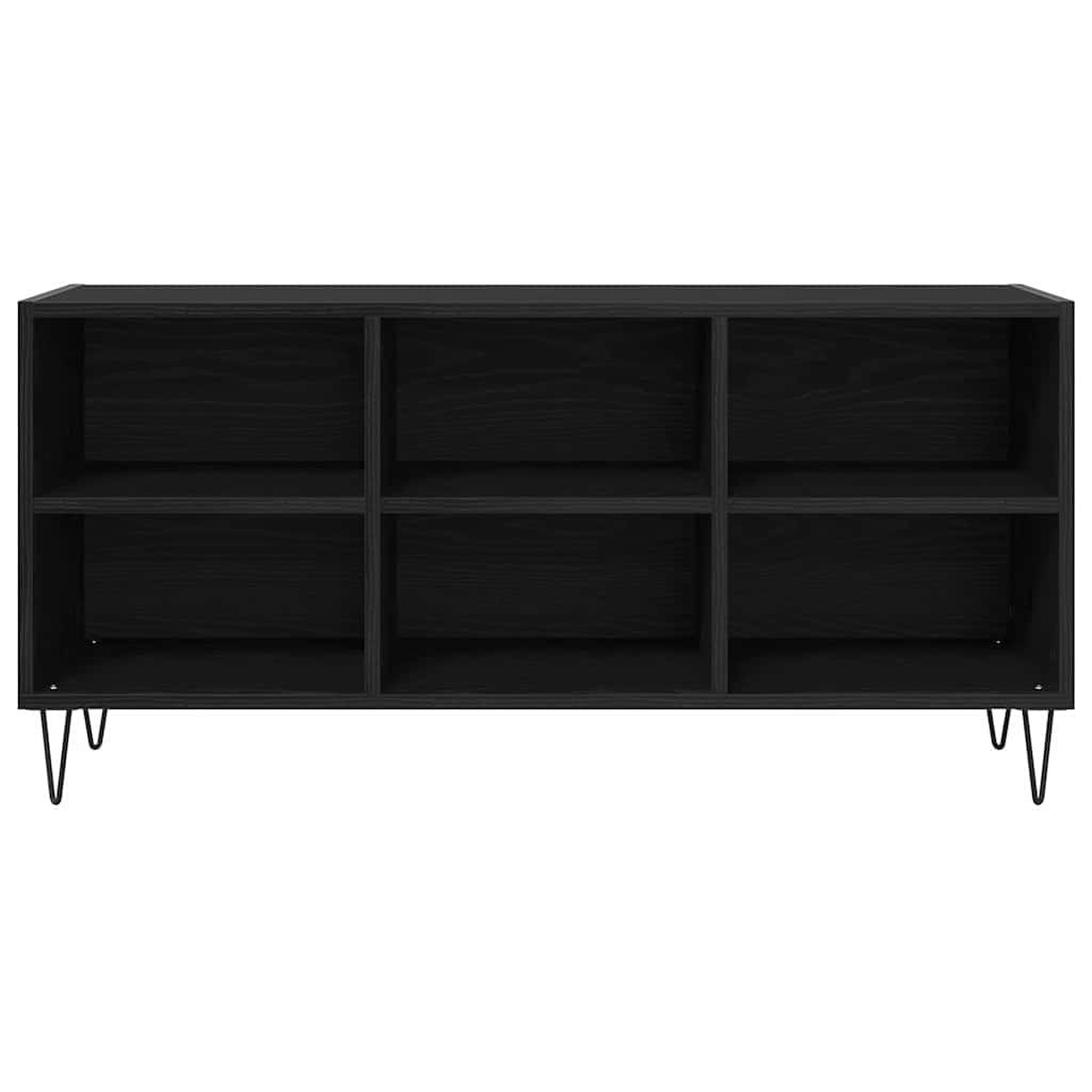 TV Cabinet 103.5 x 30 x 50 cm Black Oak Engineered Wood