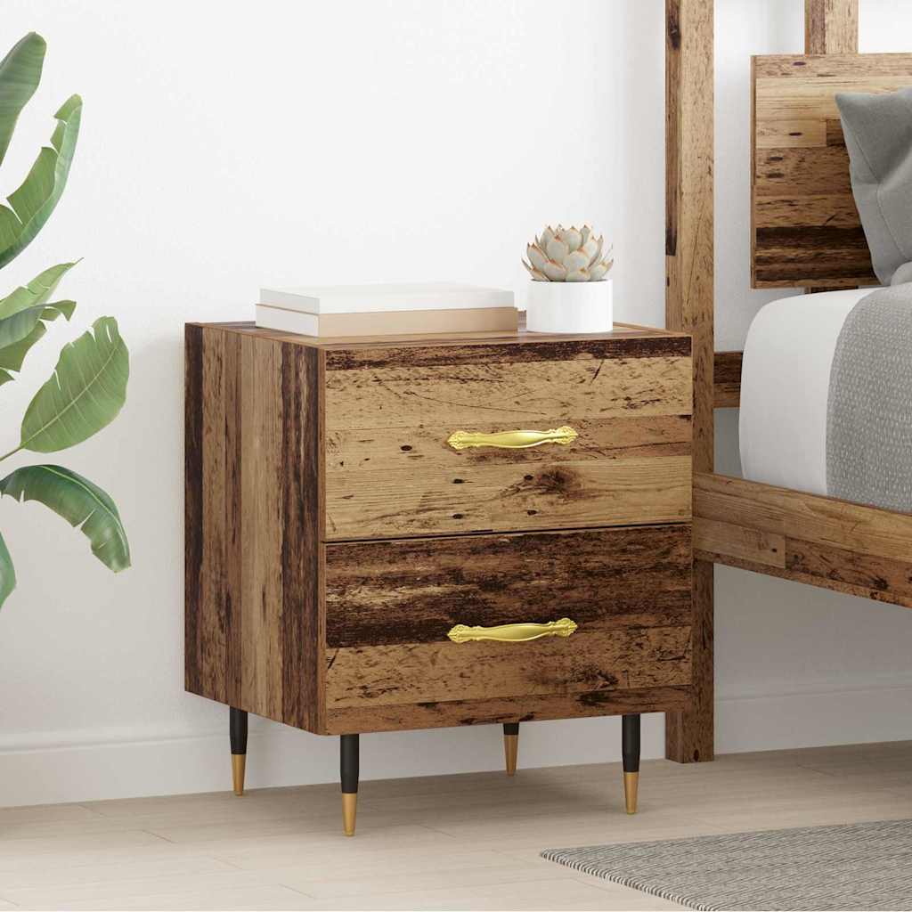 Bedside Cabinet Old Wood 40 x 35 x 47.5 cm Engineered Wood