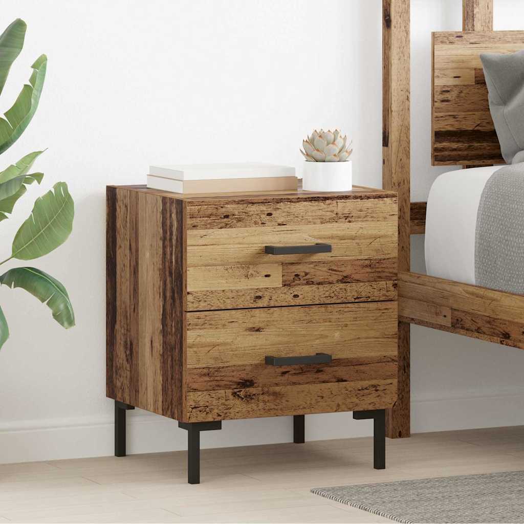 Bedside Cabinet Old Wood 40 x 35 x 47.5 cm Engineered Wood