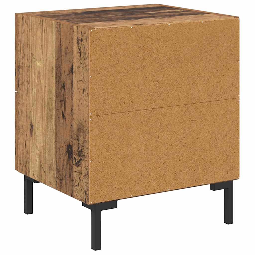 Bedside Cabinet Old Wood 40 x 35 x 47.5 cm Engineered Wood