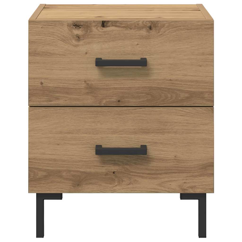 Bedside Cabinet with Drawer 2 pcs Artisan Oak 40 x 35 x 47.5 cm