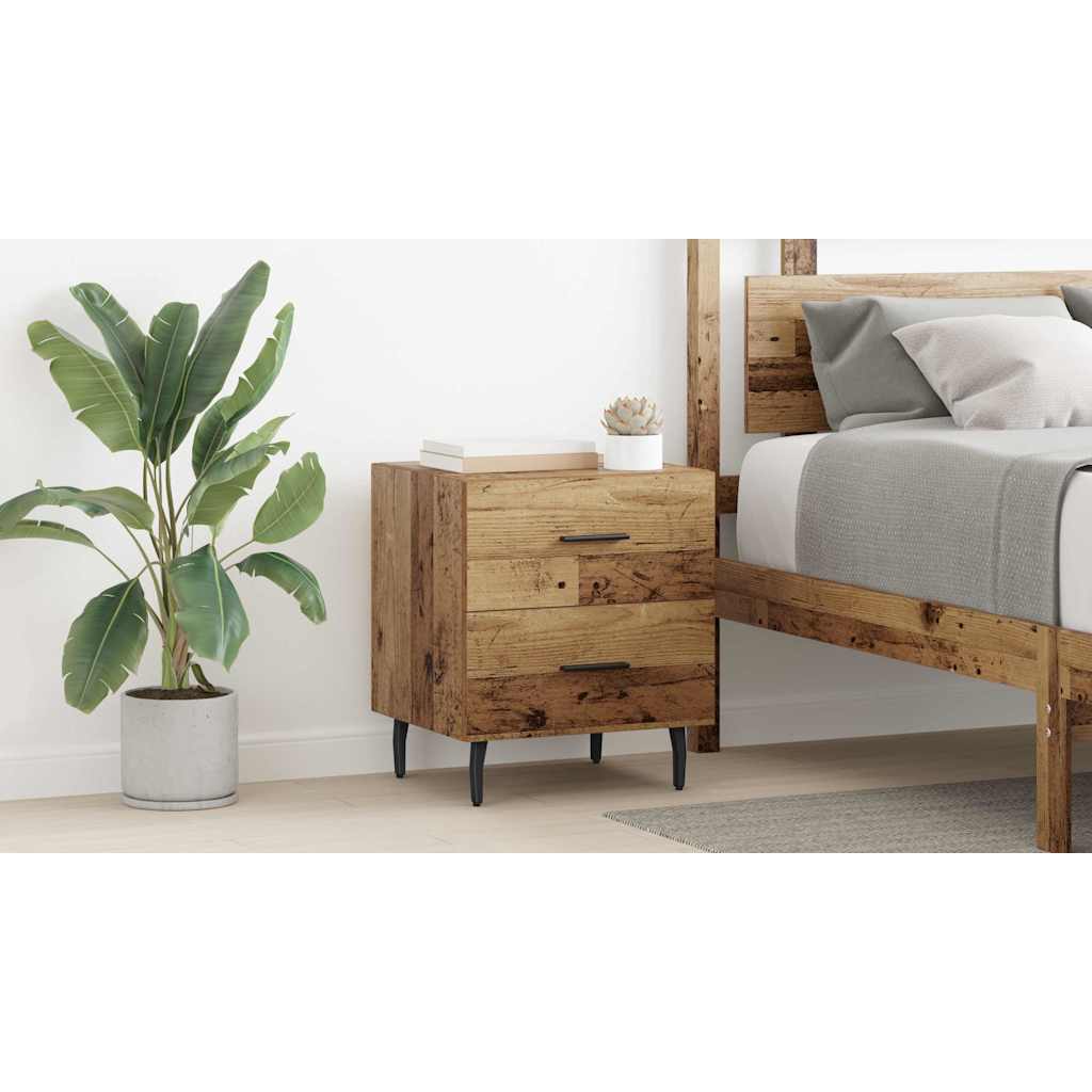 Bedside Cabinet Old Wood 40 x 35 x 47.5 cm Engineered Wood