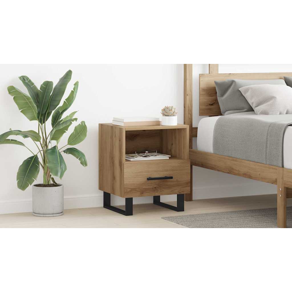 Bedside Cabinet Artisan Oak 40 x 35 x 47.5 cm Engineered Wood