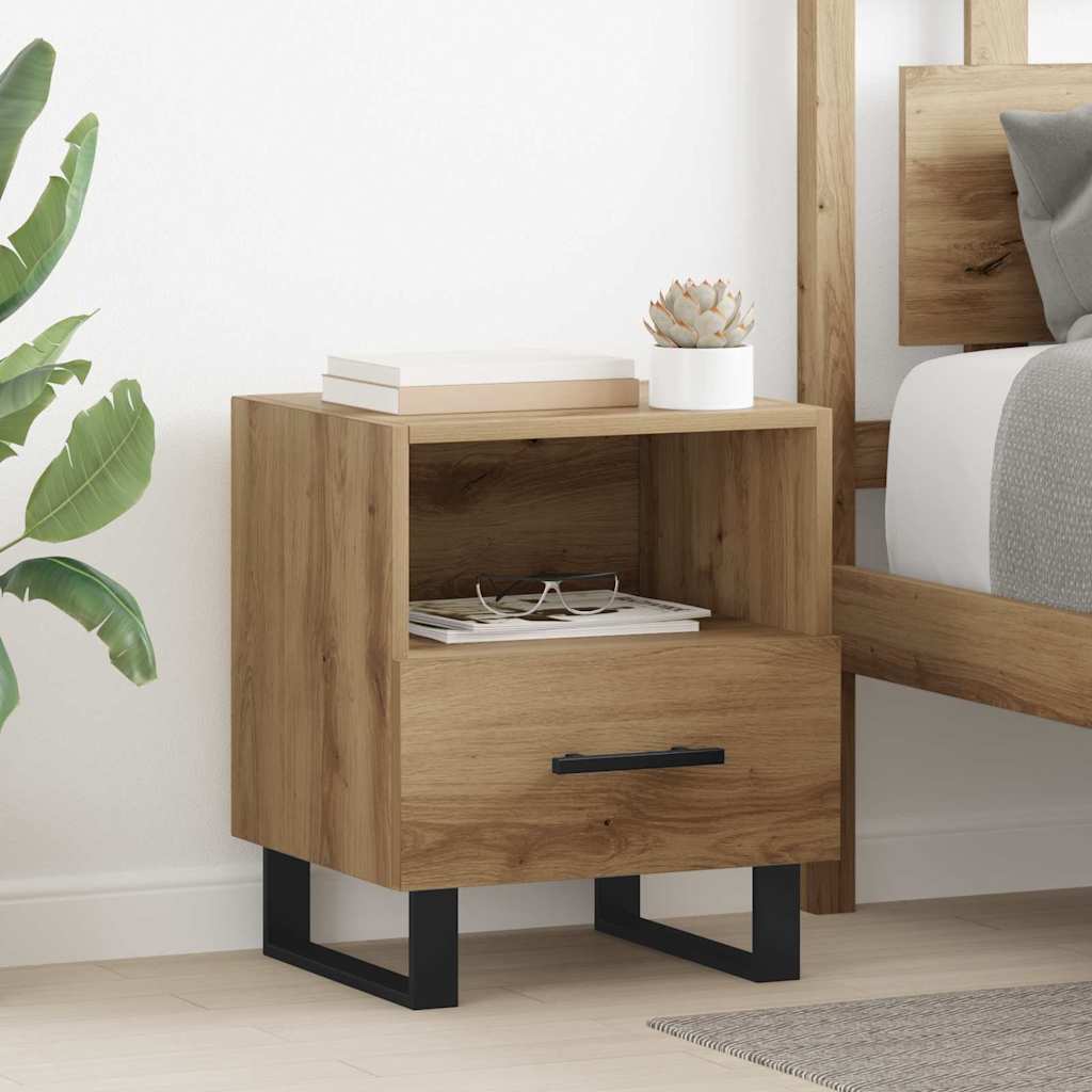Bedside Cabinet Artisan Oak 40 x 35 x 47.5 cm Engineered Wood