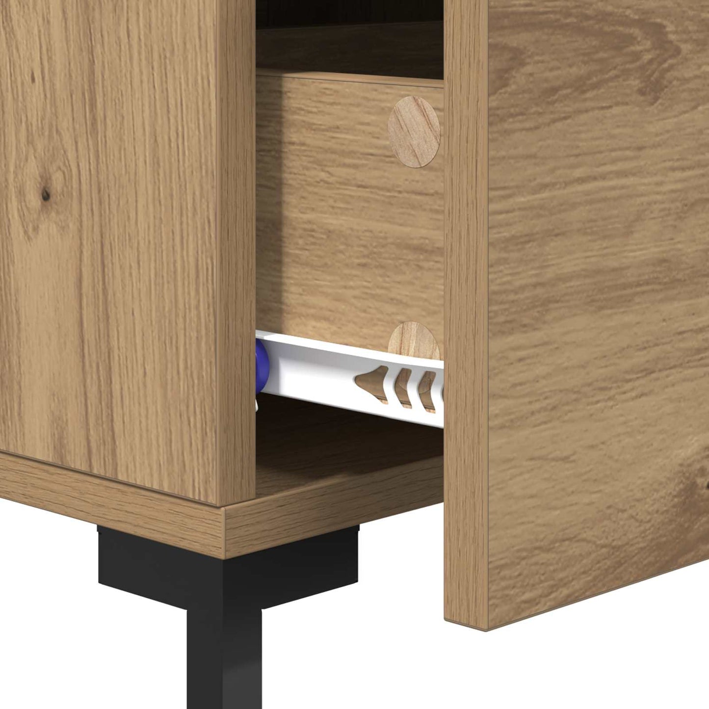 Bedside Cabinet Artisan Oak 40 x 40 x 66 cm Engineered Wood