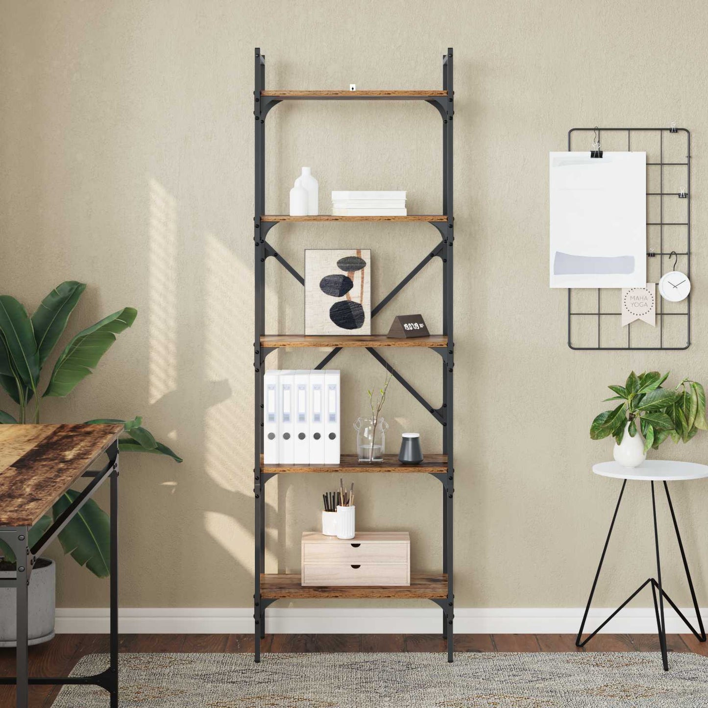 Bookcase Old Wood 56 x 32 x 174 cm Engineered Wood