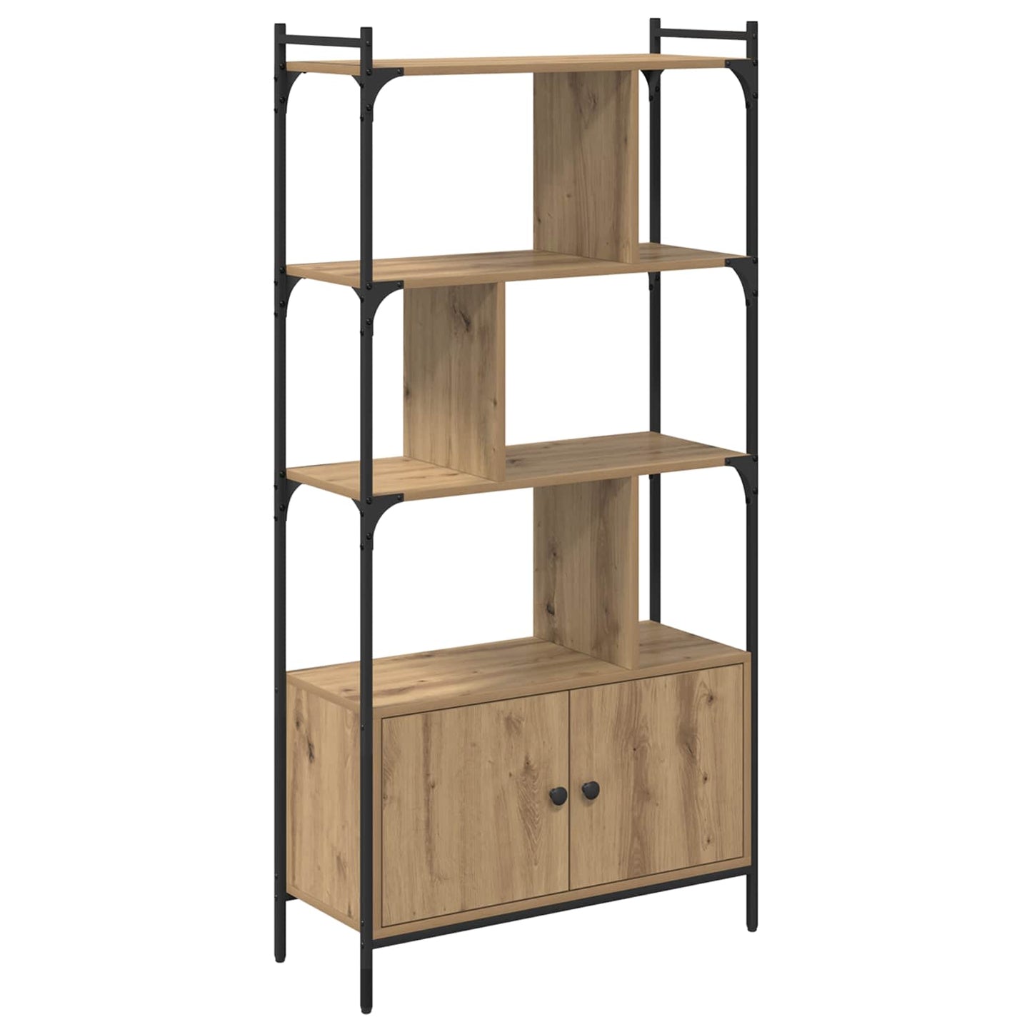Bookcase 6-Tier 76.5 x 30 x 154.5 cm Engineered Wood
