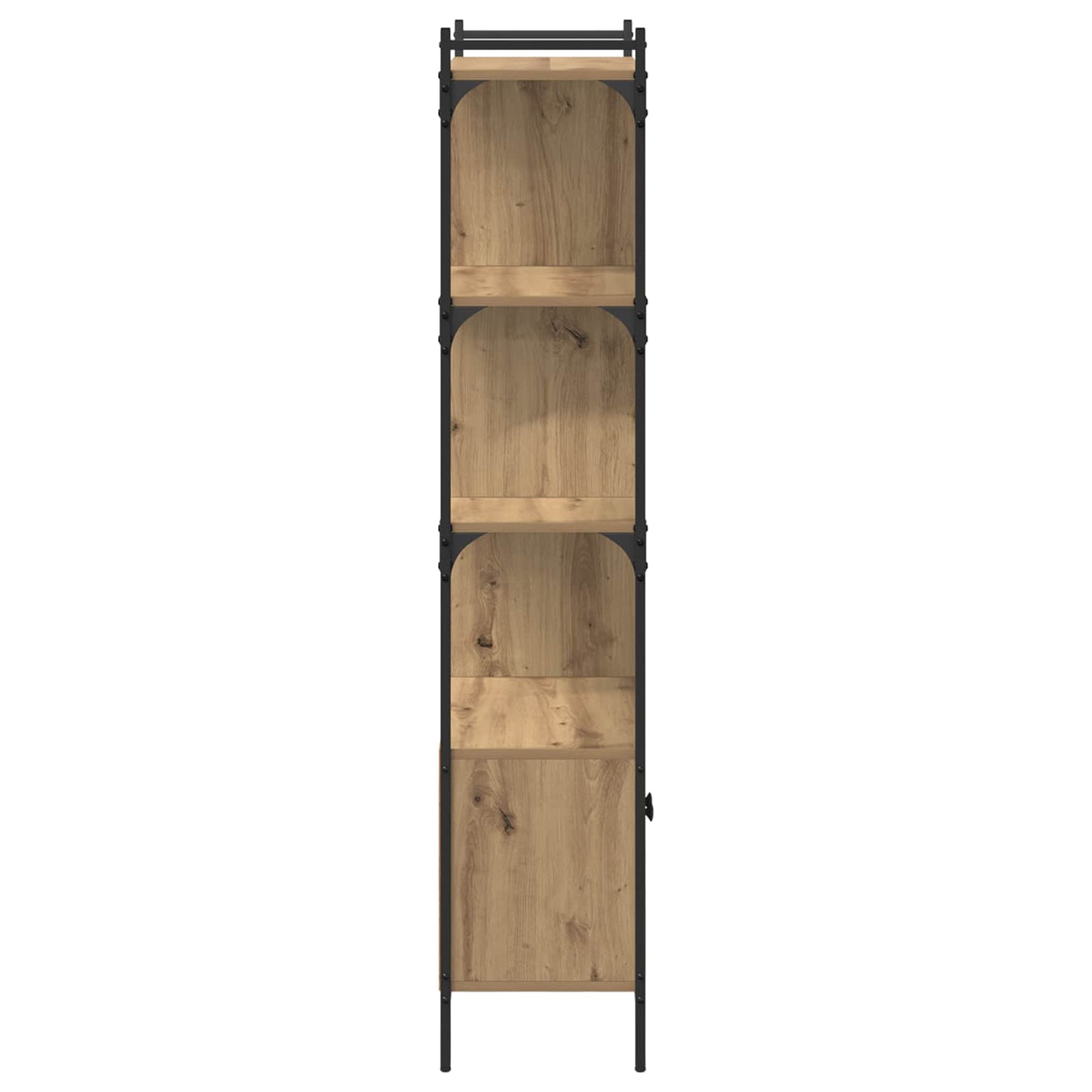 Bookcase 6-Tier 76.5 x 30 x 154.5 cm Engineered Wood