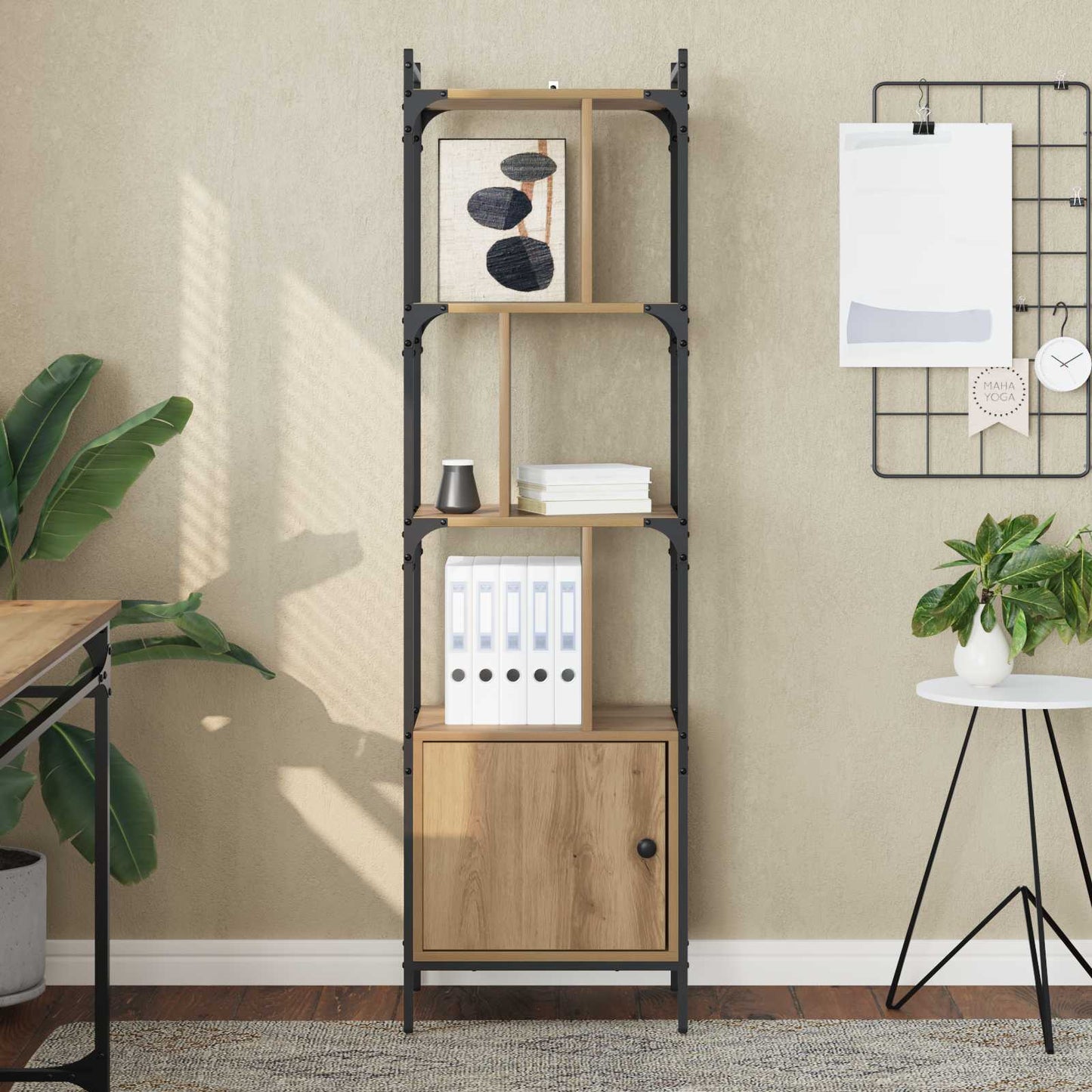 Bookcase 6-Tier 44.5 x 30 x 154.5 cm Engineered Wood