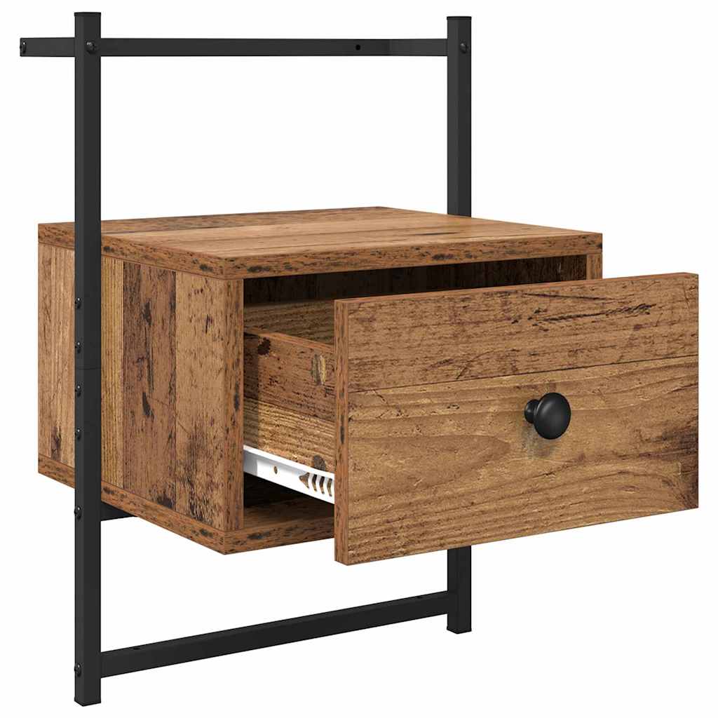 Bedside Cabinet Old Wood 35 x 30 x 51 cm Engineered Wood