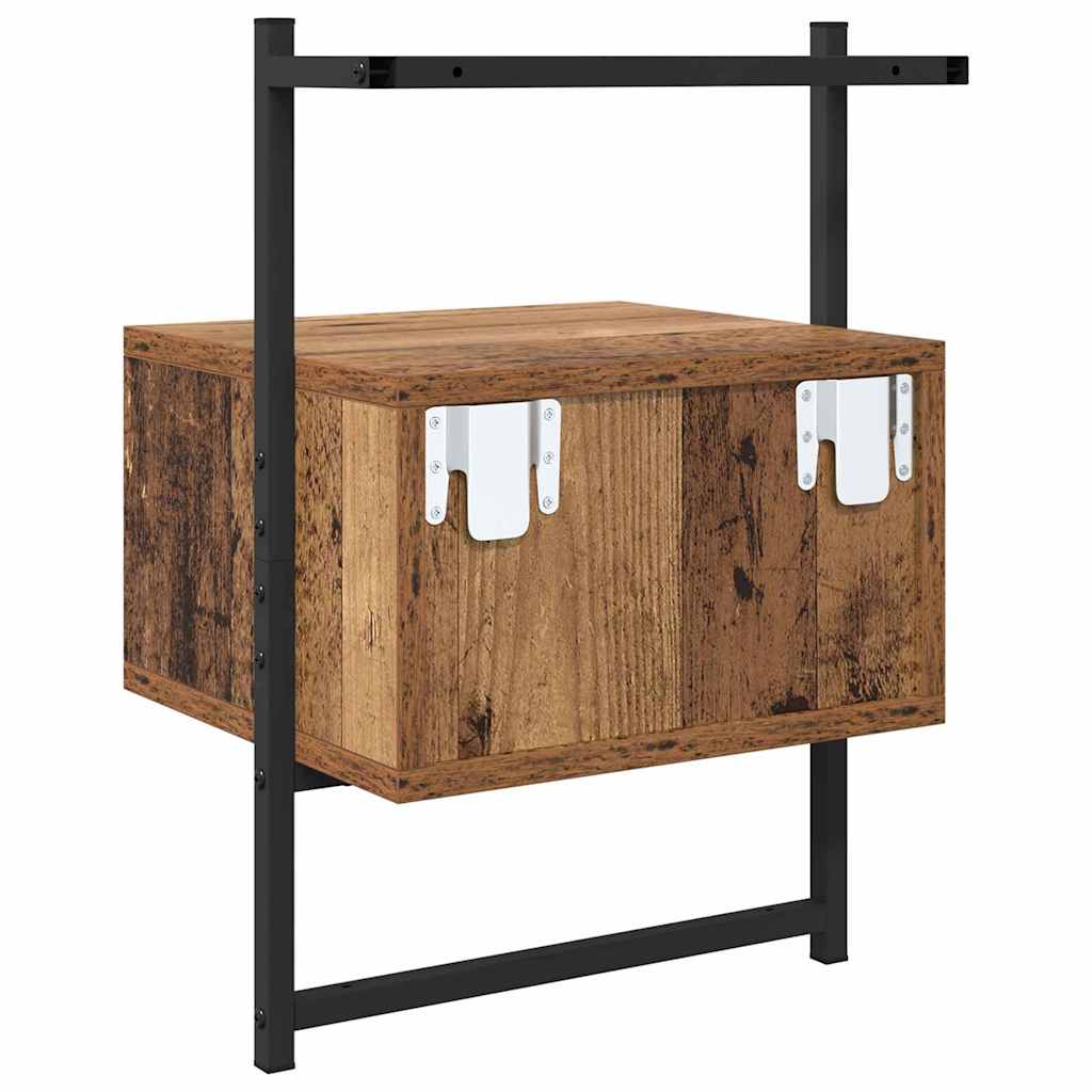 Bedside Cabinet Old Wood 35 x 30 x 51 cm Engineered Wood