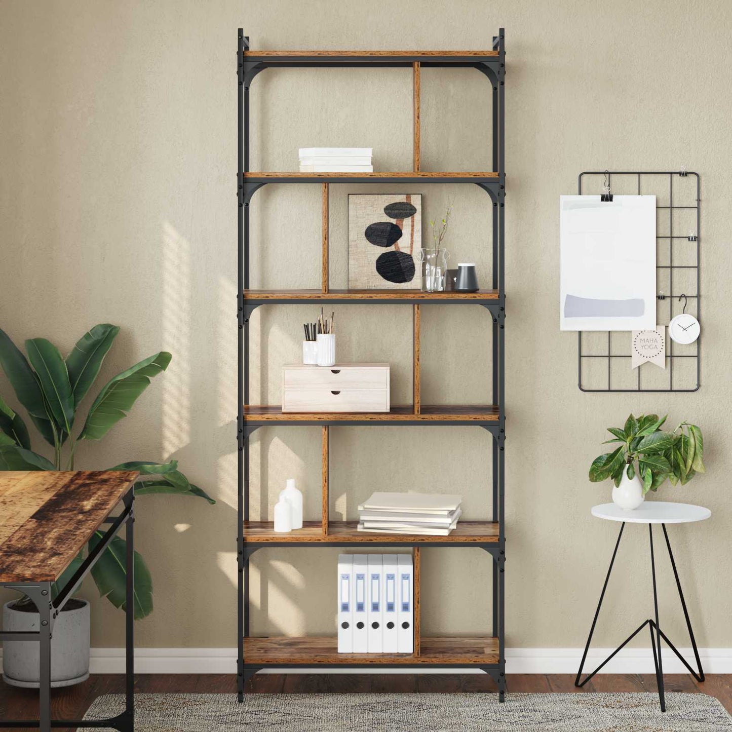 Bookcase Old wood 76 x 32 x 192 cm Engineered wood