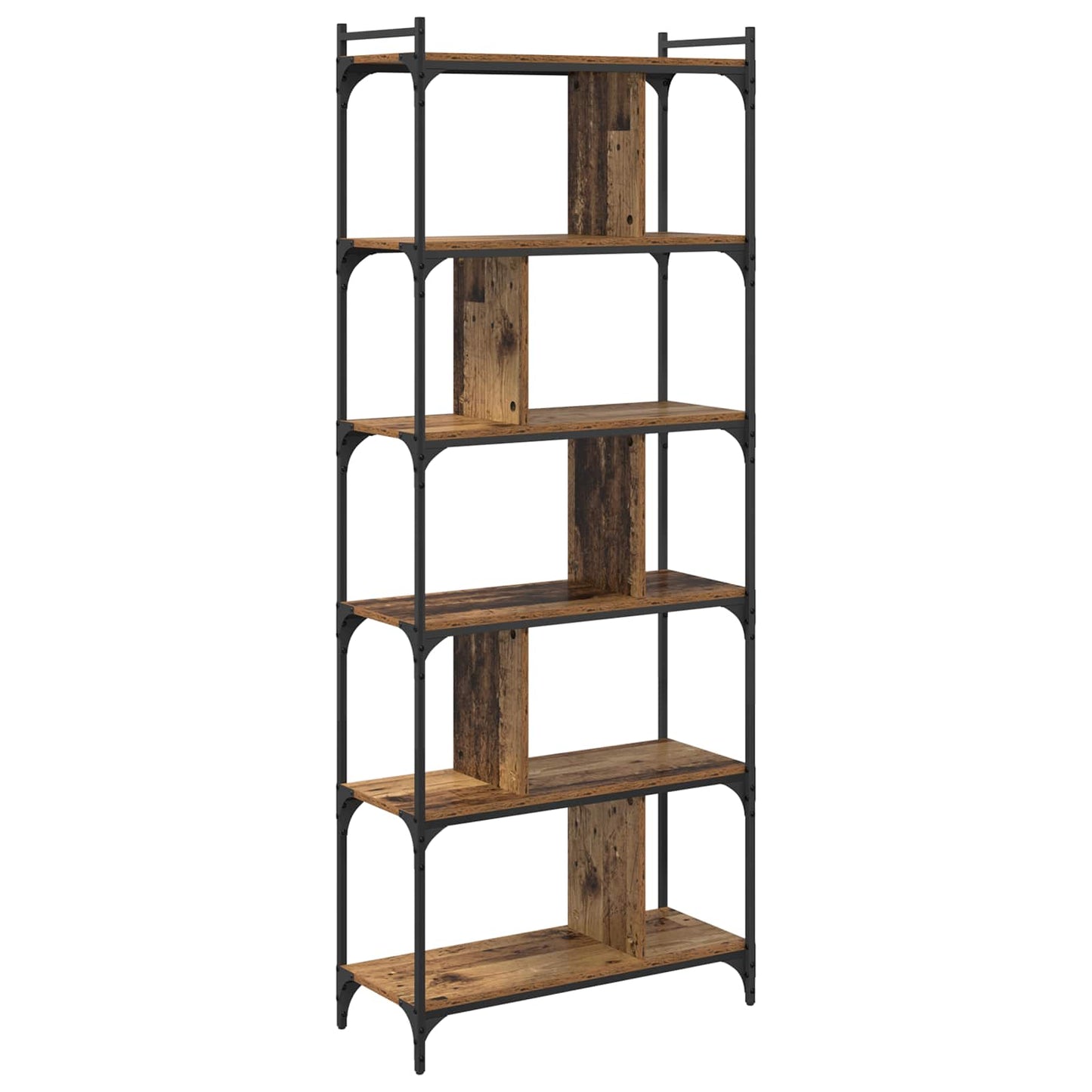 Bookcase Old wood 76 x 32 x 192 cm Engineered wood