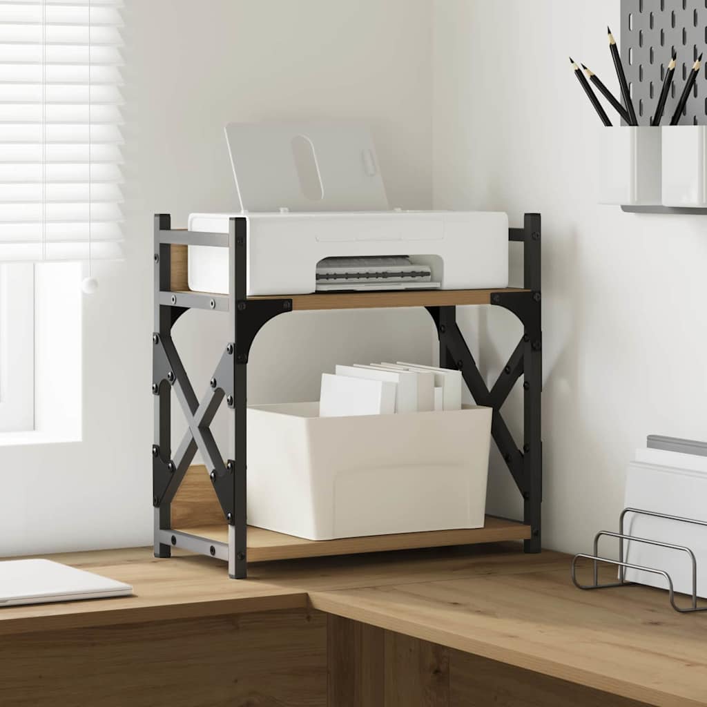 Printer Stand Artisan Oak 40 x 20 x 40 cm Engineered Wood
