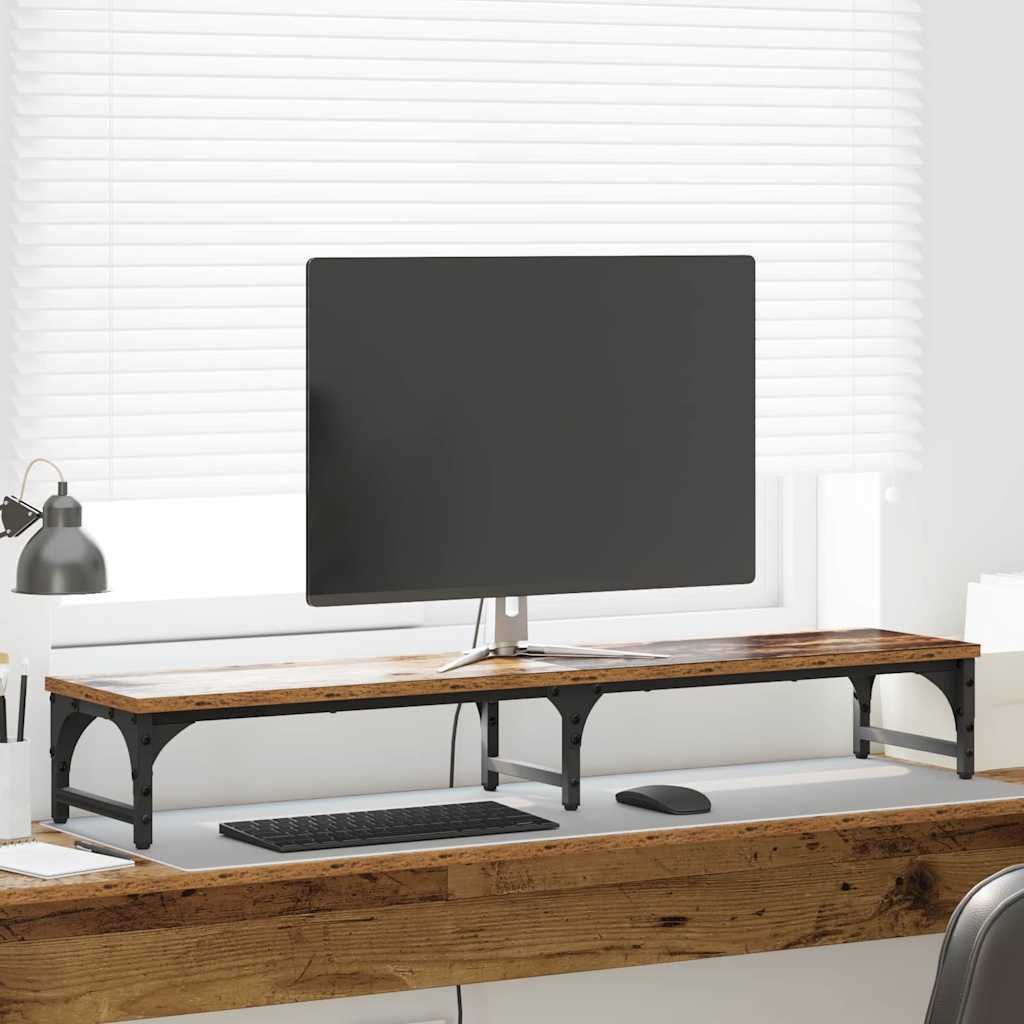 Monitor Stand Old Wood 105 x 23 x 15.5 cm Engineered Wood