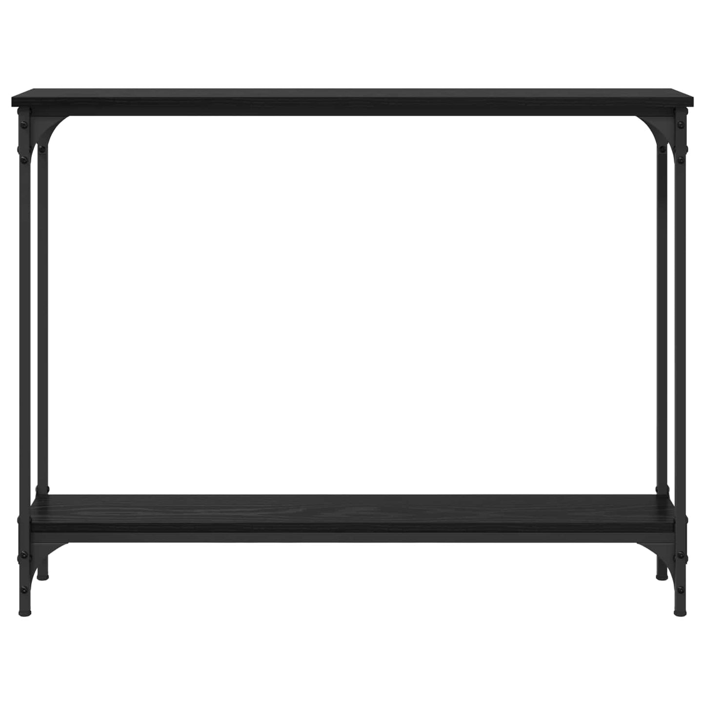 Console Table Black Oak 100 x 22.5 x 75 cm Engineered Wood