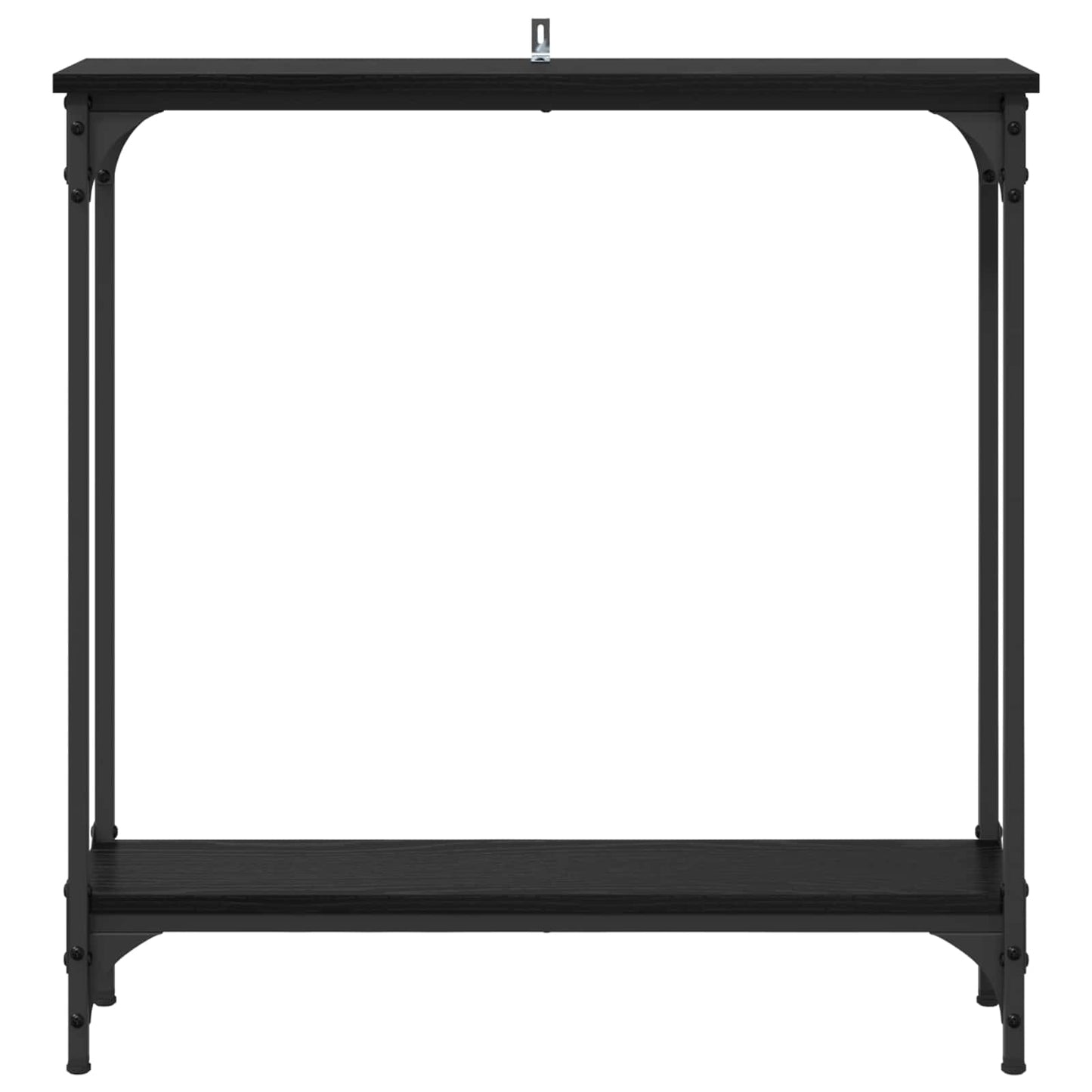 Console Table Black Oak 75 x 22.5 x 75 cm Engineered Wood