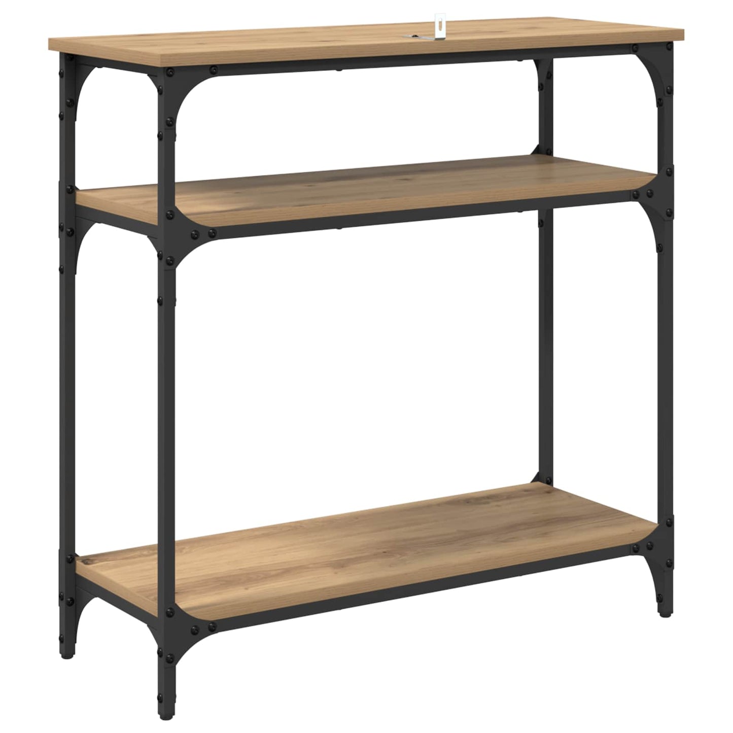 Console Table Artisan Oak 75 x 29 x 75 cm Engineered Wood