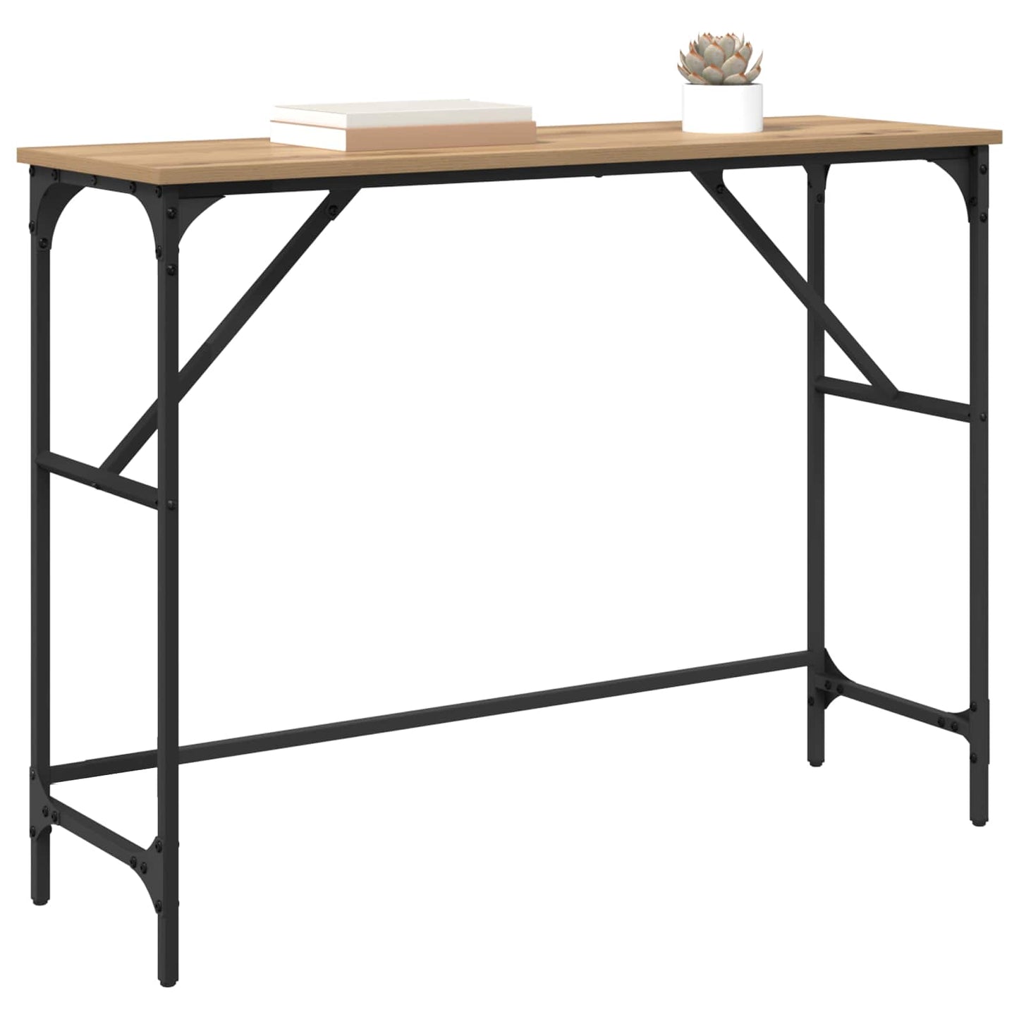 Console Table Artisan Oak 100 x 32 x 75 cm Engineered Wood