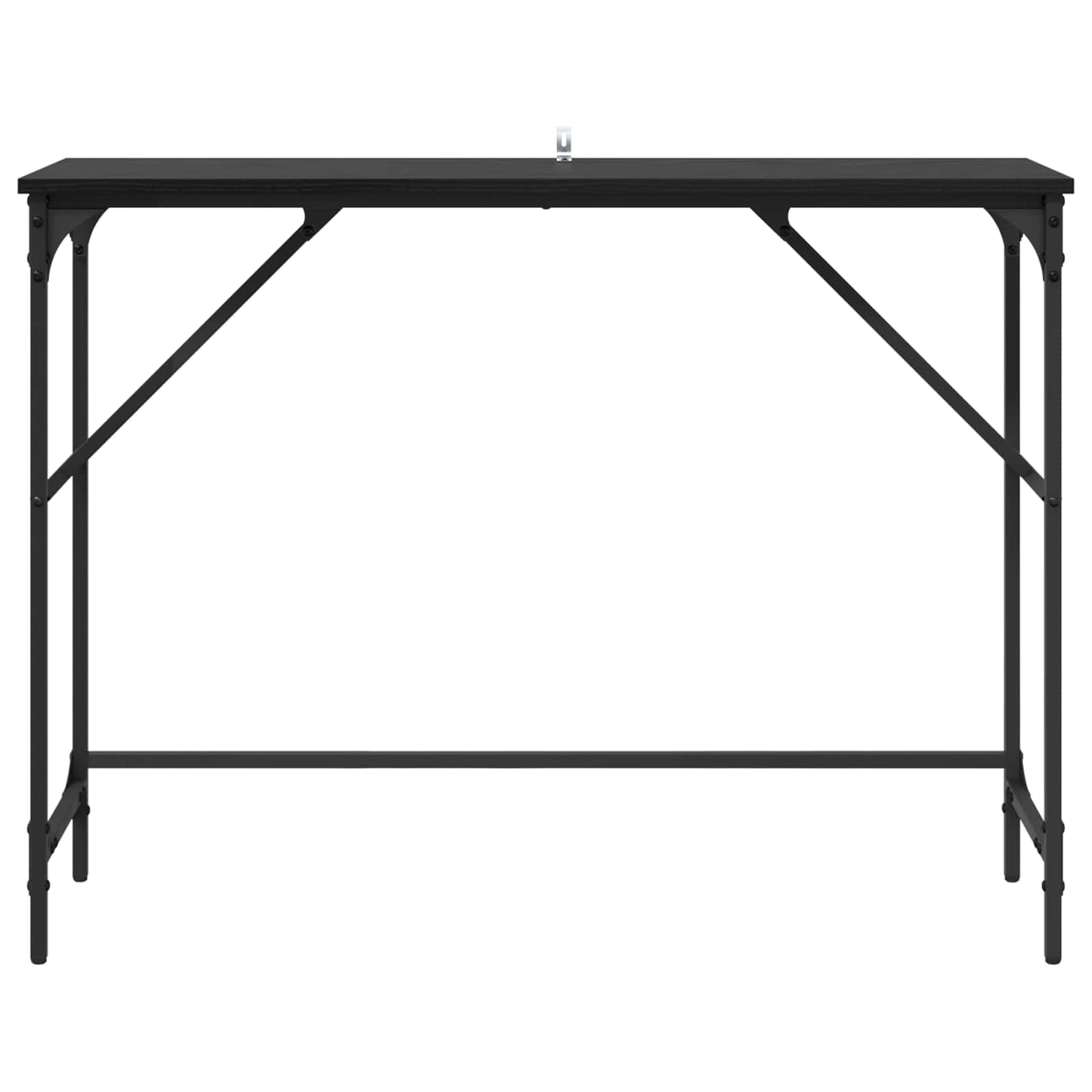 Console Table Black Oak 100 x 32 x 75 cm Engineered Wood