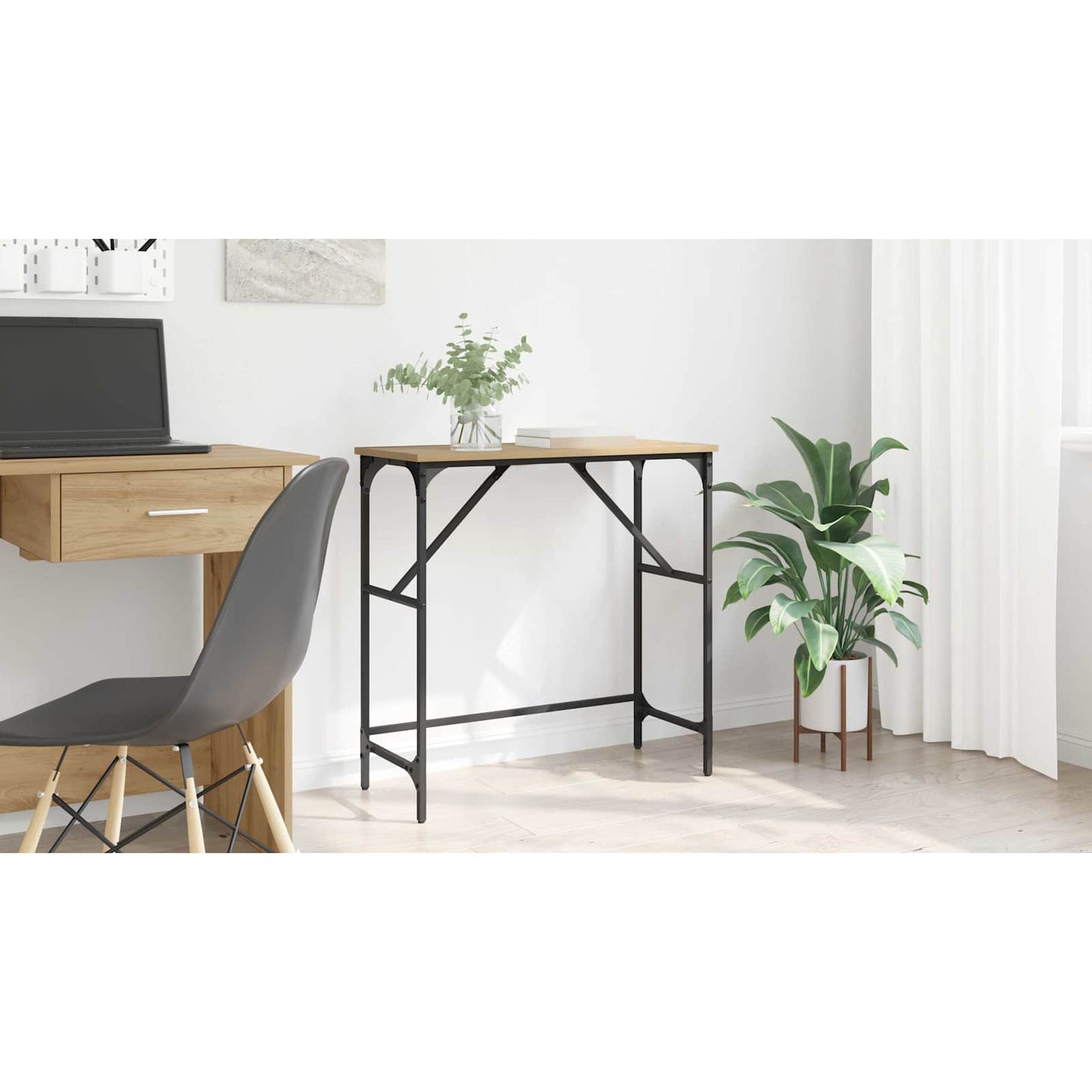 Console Table Artisan Oak 75 x 32 x 75 cm Engineered Wood