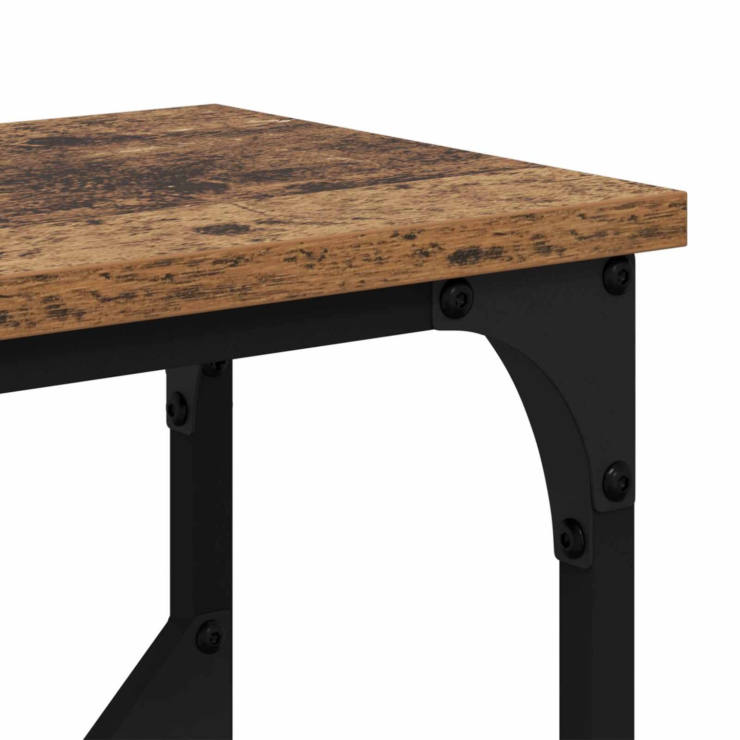 Console Table Old Wood 102 x 23 x 75 cm Engineered Wood