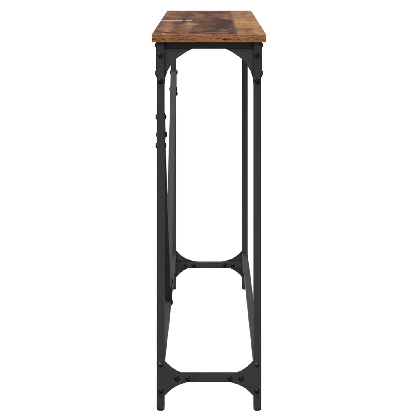 Console Table Old Wood 102 x 23 x 75 cm Engineered Wood
