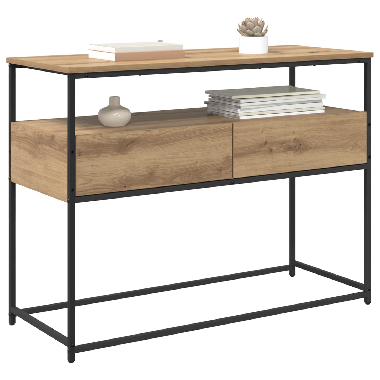 Console Table Artisan Oak 100 x 40 x 75 cm Engineered Wood