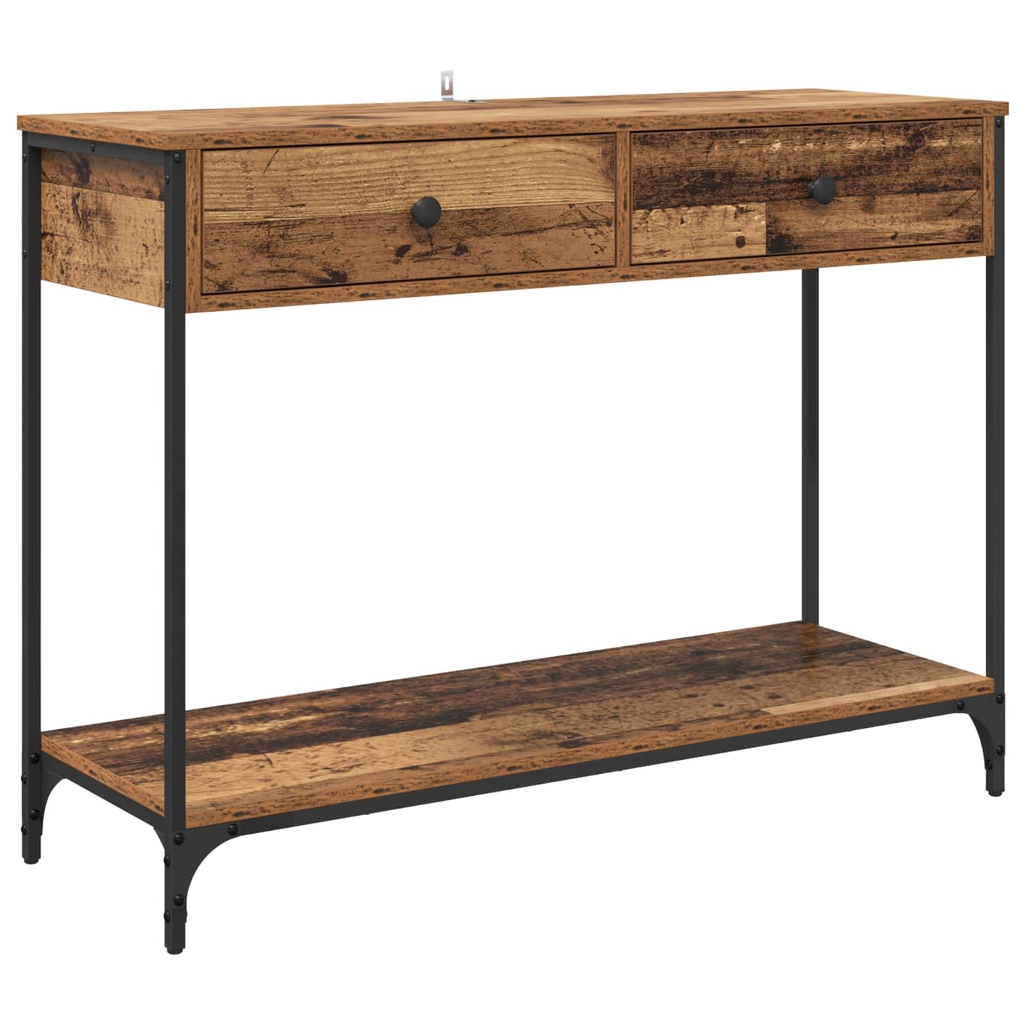 Console Table Old Wood 100 x 34.5 x 75 cm Engineered Wood