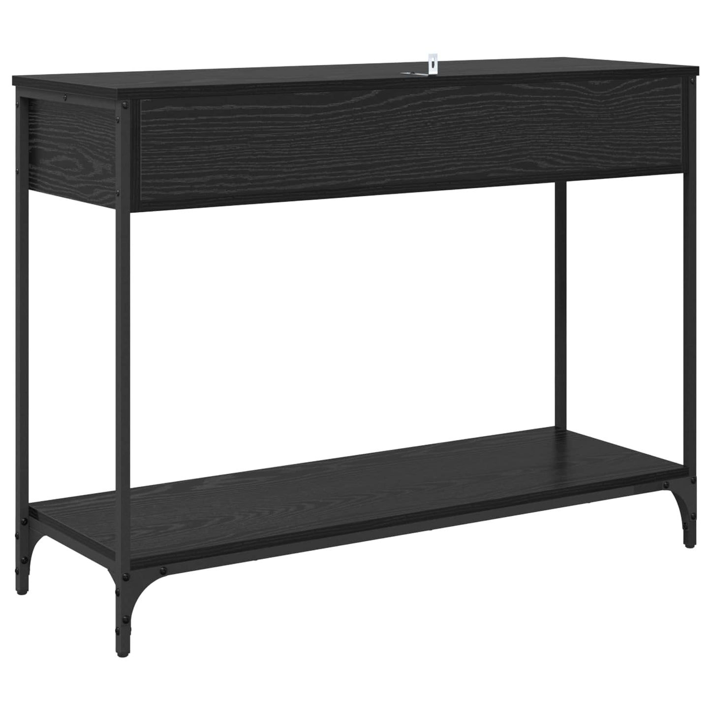 Console Table Black Oak 100 x 34.5 x 75 cm Engineered Wood