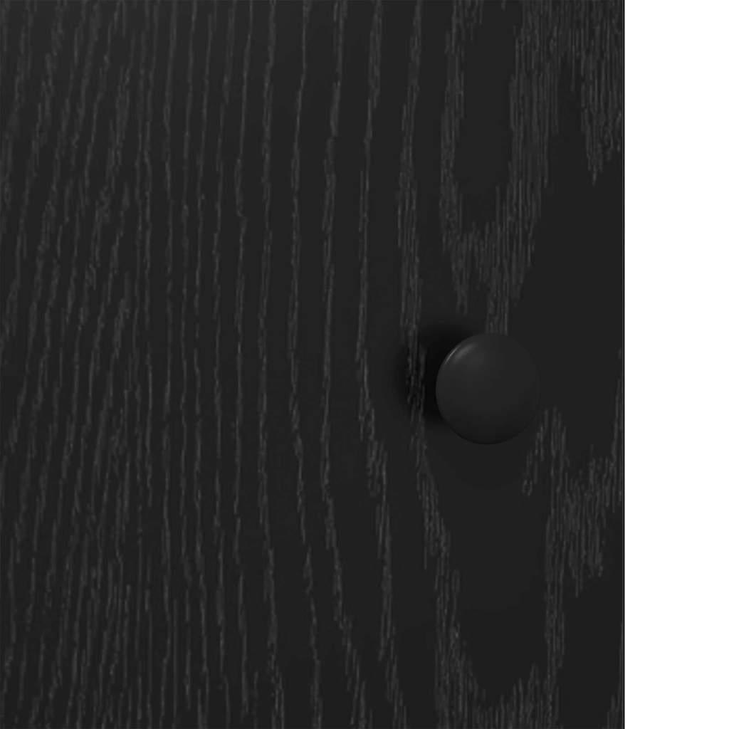 Highboard Black Oak 62 x 32 x 106.5 cm Engineered Wood