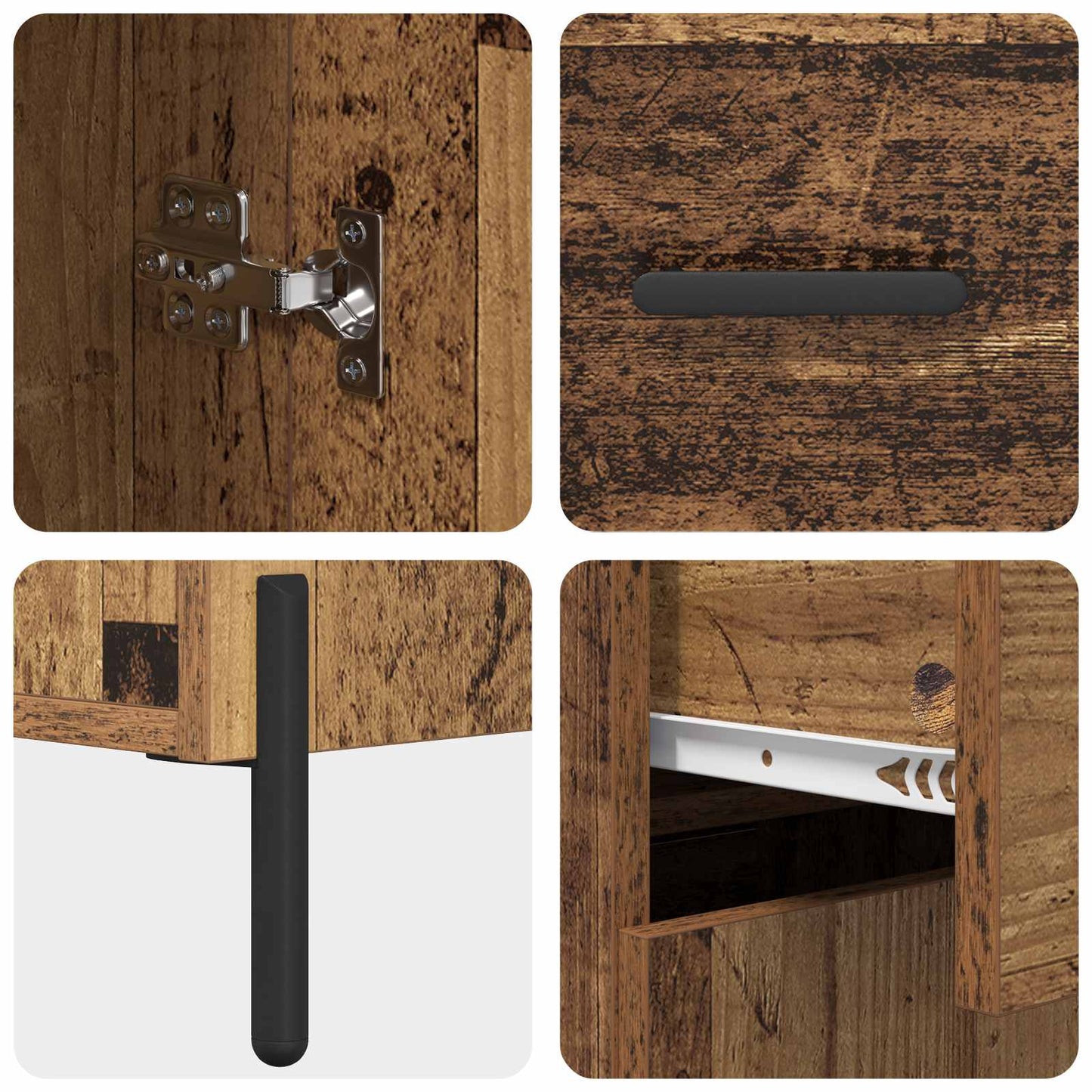 Sideboard Old Wood 69.5 x 34 x 90 cm Engineered Wood