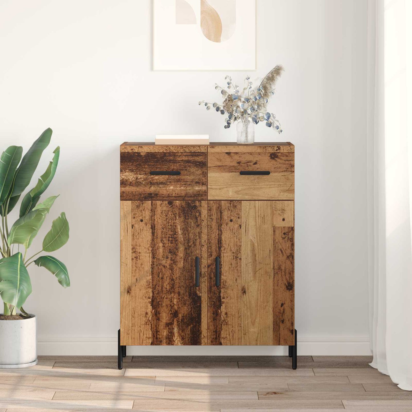 Sideboard Old Wood 69.5 x 34 x 90 cm Engineered Wood