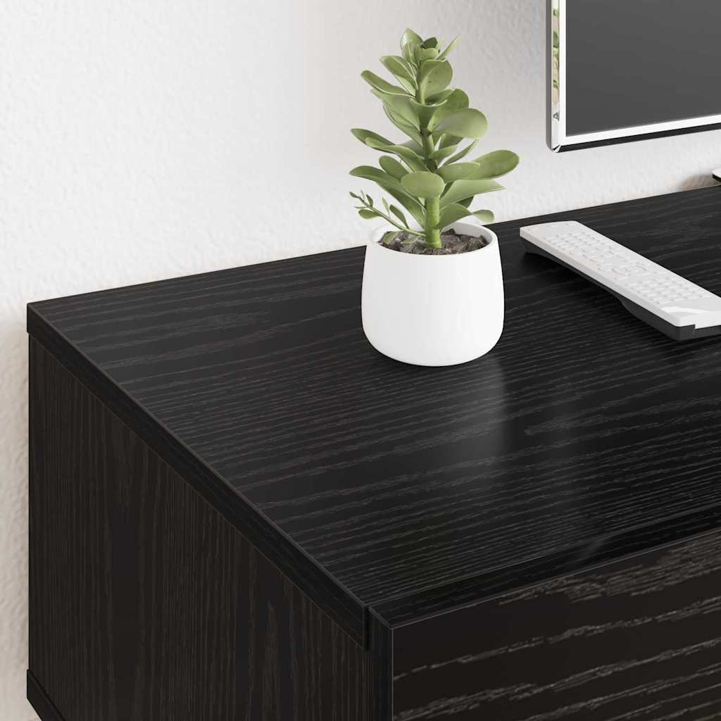 TV Cabinet Black Oak 150 x 36 x 30 cm Engineered Wood